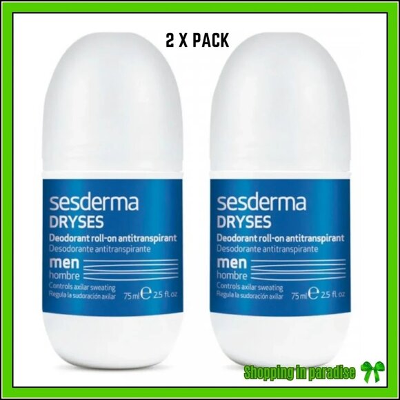 2 X Sesderma Dryses Deodorant Antitranspirant Roll-On Men 75ml EXP. 11/2029 - Picture 1 of 1